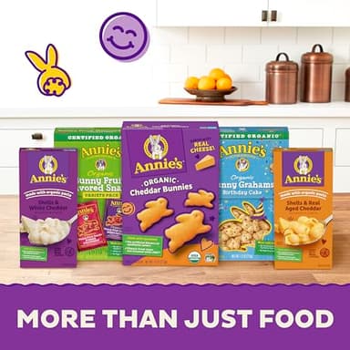 Annie's Deluxe Shells and Aged Cheddar, Pasta and Cheese Sauce, Mac and Cheese Made with Organic Pasta, Dinner Side or Snacks, 11 oz (Pack of 12) - Image 7