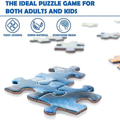 Jigsaw Puzzles 1000 Pieces for Adults, Families (Space Traveler, Solar System) Pieces Fit Together Perfectly - Image 6