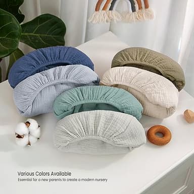 lulumoon Baby Changing Pad Cover: Muslin Diaper Changing Table Pad Cover - Changing Pad Sheets for Girls Boys - Image 8