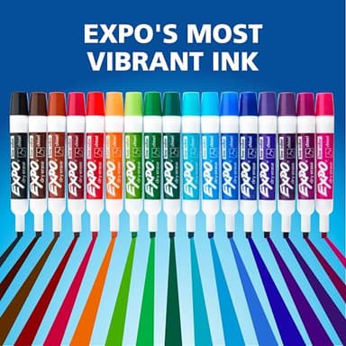 EXPO Dry Erase Markers, Low Odor Ink, Assorted Fashion Colors, Chisel Tip, 40 Count - Image 5