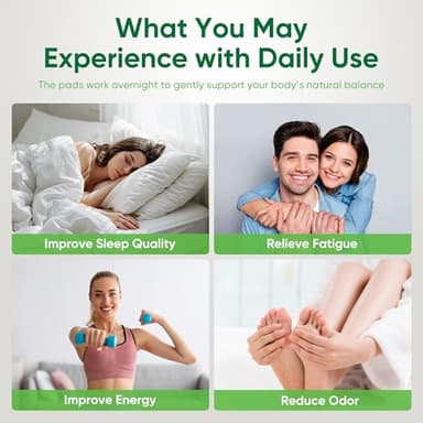 AOSORW Natural Cleansing Foot Pads - Ginger Mugwort Bamboo Vinegar - Premium Foot Care - Relieves Stress and Fatigue - Improves Sleep and Supports Body Cleansing - 30 Pads (Pack of 1) - Image 3