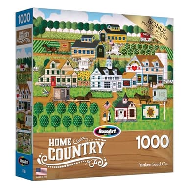 RoseArt - Home Country - Yankee Seed Co. - 1000 Piece Jigsaw Puzzle for Adults - Image 2