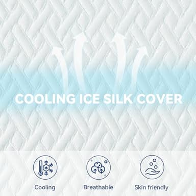 4 Inch Firm Mattress Topper Queen Size 60x80 Inch Extra Support, Gel-Infused High-Density Memory Foam Mattress Bed Topper for Pain Relief, CertiPUR-US Certified - Image 4