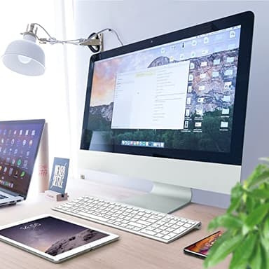 iClever BK10 Bluetooth Keyboard, Universal Bluetooth 5.1 Wireless Keyboard with Number Pad, Ergonomic Design, Multi-Device Compatibility, Stable Connection for Mac, iPad, iPhone, Android, Windows - Image 7