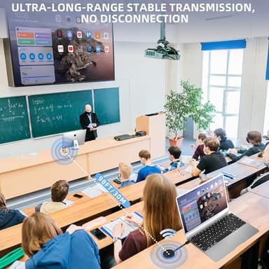 Wireless HDMI Transmitter and Receiver, Plug and Play, Wireless HDMI Extender Kit Support 2.4/5GHz for Streaming Video, Audio and File to Monitor from Laptop/Pc/Tv Box/Projector - Image 4