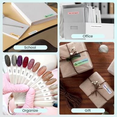 Phomemo D30 Label Maker Machine, Portable Bluetooth Mini Label Printer, Smartphone Handheld Thermal Sticker Small Labeler Multiple Templates Font Icon Inkless Custom Label for Home Kids School Items - Image 6