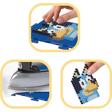 Perler 80-57182 Bluey Fused Bead Deluxe Box Kit, 10 Unique Patterns, Multicolor, 4473 Pieces - Image 4