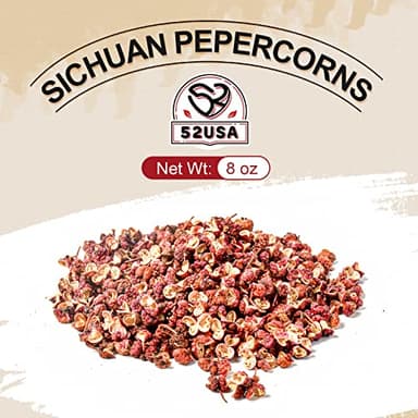 52USA Szechuan Peppercorns, Authentic Sichuan Peppercorns 8OZ, Mala Pepper, Unique Numbing, Essential for Mapo Tofu, Kung Pao Chicken, Asine Cusine, Sichuan Red Peppercorn, Whole Chinese Peppercorn - Image 5