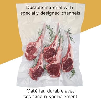 FoodSaver Custom Length Vacuum Sealer Bags Multipack, 5 Count Rolls for Airtight Food Storage and Sous Vide - Compatible with FoodSaver, 8 (2 Pack) and 11 (3 Pack) - Image 5