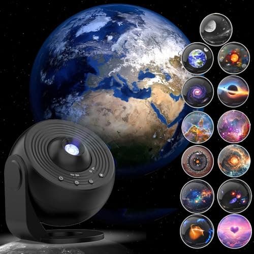 [Pro 2025] Planetarium Projector with Brighter Wider Projection, 13 in 1 Star Projector Galaxy Light with Starry Night Sky Space Nebula Solar System Constellation Moon for Bedroom Ceiling Room Decor - Image 1