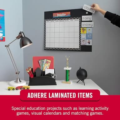 VELCRO Brand Mounting Squares | Square Dots with Adhesive 200pk, 7/8" White | Sticky Back Hook and Loop for Teacher Supplies, Office Organization (30705) - Image 5