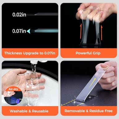 Strong Double Sided Tape Heavy Duty Double Sided Tape for Walls, 1.18" x 120" Clear & Tough Nano Tape Double Sided Mounting Tape, Removable Wall Tape for Hanging Picture, Poster, Carpet (10FT) - Image 3