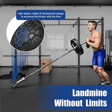 HXD-ERGO Landmine Attachment for Barbell, T Bar Row Attachment Fits 2 Inch Olympic Bars（Black） - Image 2