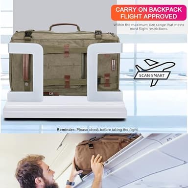 WITZMAN Canvas Backpack Vintage Travel Backpack Large Laptop Bags Convertible Shoulder Rucksack(A519-1 Classic Light Green) - Image 6