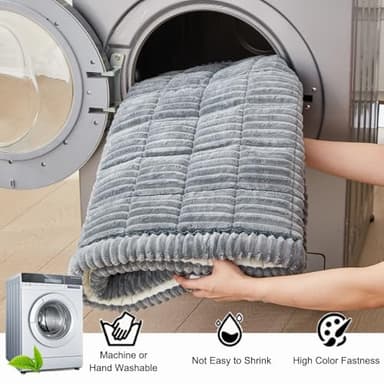 Awjcsv Dog Car Seat Cover for Back Seat, Dog Bed for Car, Fit for Backseat Extenders, Car Seat Protector, Nonslip Soft Durable for Cars Trucks and SUVs (Gray, 24.8" x 54") - Image 4