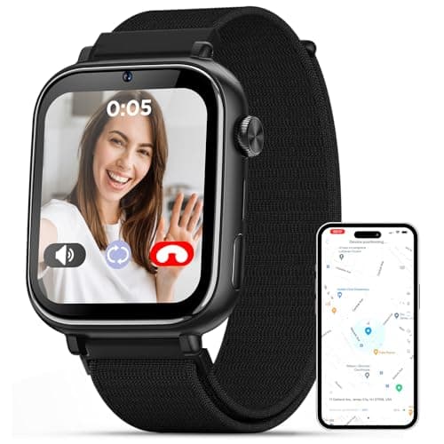 Totsyfun 2025 Smart Watch for Kids 6-12 [Kids GPS Tracker/Video Call] Kids Smart Watches Boys Girls, Kids Watch with GPS Tracker, School Mode, Safety Alert, GPS Tracker for Kids Smart Watch, Black - Image 1