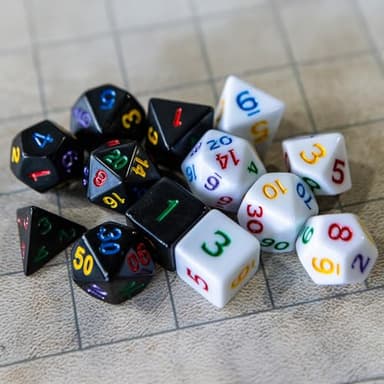 1985 Games Mystery Dice, DND Dice Set of 7 Polyhedral Dice, Wide Range of Patterns, Gaming Dice, Suitable for Role Playing, Table Games (Mystery Pack of 1) - Image 6