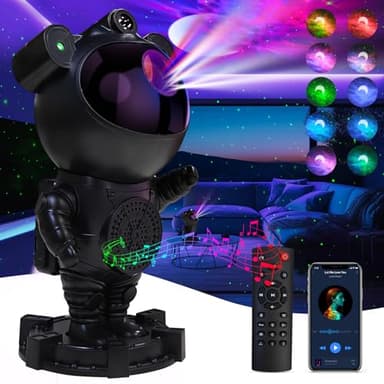 Star Projector Astronaut Galaxy Projector - Bluetooth Speaker, White Noise,Moon Nebula Night Light for Bedroom, 360° Adjustable,Timer and Remote, Star Galaxy Projectors for Kids Adult,Gift Choice - Image 1