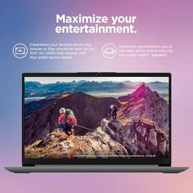 Lenovo IdeaPad Laptop Computer 2025, 15.6" Display, 20GB RAM, 1.6TB Storage (1TB SSD + 128GB eMMC + 500GB Ext), Intel Dual Core Processor, Long Battery, MarxsolAccessory, 1 Year Office 365, Win 11 - Image 5