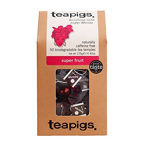 Teapigs Super Fruit Tea Bags Made With Whole Fruit, caffeine-free, natural ingredients (1 Pack of 50 Teabags) - Image 1