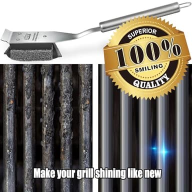 GRILLART Grill Brush Bristle Free, Safe Grill Brush for Outdoor Grill, SteamWizards BBQ Grill Cleaning Brush Kit, Replaceable Head Grill Scraper Tool, Grill Cleaner BBQ Accessories, Gifts for Men/Dad - Image 7