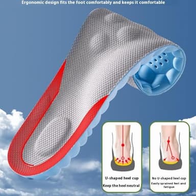 Steppers Insoles for Men Women, New Ultra-Soft Steppers Massage Insole, Trim to Fit Insoles with Arch Support for Foot Pain Relief and Fatigue Reduction (1 Pair-Orange, Men 9-10.5/Women 10.5-12) - Image 4