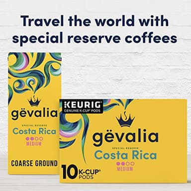 Gevalia Kaffe Special Reserve Costa Rica Medium Roast K-Cup Coffee Pods (10 Pods) - Image 9