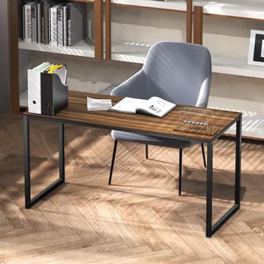 SHW Mission 48-Inch Home Office Computer Desk, Walnut - Image 8