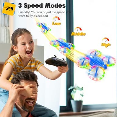 ALTITACO Drones for Kids With Cool Light, Kids Drone with 3D Flip, Altitude-Hold, Self-Rotation, Headless Mode, 3 Speed Modes, One-Click Take-off/Landing, Mini Drone for Christmas, Beginners, Indoor - Image 7