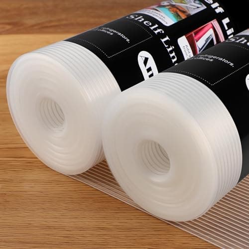Anoak Shelf Liner Cabinet Liner, Non Adhesive Drawer Liner, Washable 12 Inch x 20 FT x 2Rolls Waterproof Durable Non-Slip Shelf Liner for Kitchen, Drawer, Refrigerator - Image 1