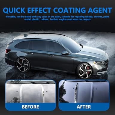 2Pcs Advanced Car Quick-Acting Coating Agent Spray,Quick Effect Coating Agent for Car,Cars Scratch Wax Polish Spray Waterless Wash,Multi-Purpose Oil Film Emulsion Glass Cleaner - Image 2