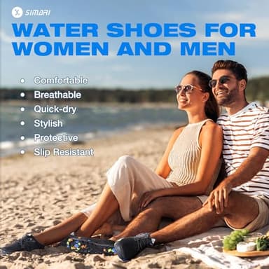 SIMARI Water Shoes for Women Men - Barefoot Quick-Dry Aqua Socks | Lightweight Swim Shoes for Surfing, Swimming, Beach Sports, Kayaking, Diving | Non-Slip Design - Image 7