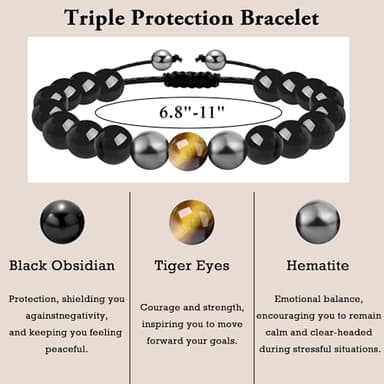 Sereney Happy 18th Birthday Gifts for Boys as 18th Birthday Decorations for Boys,Triple Protection Bracelet as Cool Gifts for 18 Year Old Boy Birthday Gifts for Him Men Son Male Grandson Friend Nephew - Image 4