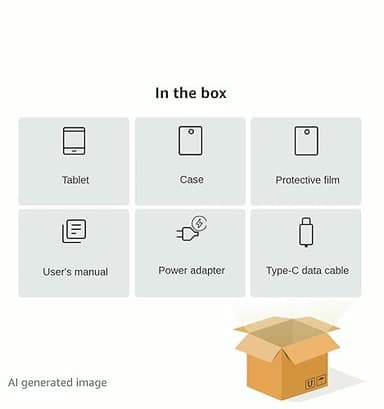 DMOAO 2025 Tablet Android 14 Tablets with 128GB ROM+18GB RAM, 1TB Expand, Powerful Octa-Core, WiFi 6, BT5.0, 6000mAh, Widevine L1, Black - Image 7