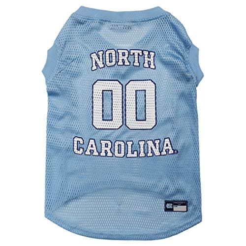 Pets First NCAA North Carolina Tar Heels Basketball Jersey for Dogs & Cats, X-Large - Licensed North Carolina Tar Heels Pet Tank Jersey (UNC-4020-XL) - Image 1