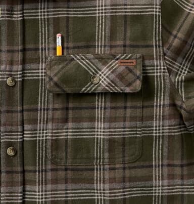 Legendary Whitetails Mens Flannel Shirt Long Sleeve Button Down 100% Cotton, Forest Plaid, XL - Image 5