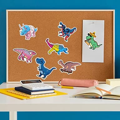 100PCS Dinosaur Stickers, Cute Waterproof Cartoon Stickers for Kids, Teaching Rewards, Dino Party Favourites, Stocking Stuffers for Kids Boys Girls Toddlers Teens - Image 9