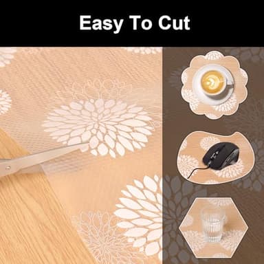 Cooyes Shelf Liners for Kitchen Cabinets Waterproof & Oil-Proof Kitchen Cupboard Mats Non-Slip Drawer Mats EVA Material Non Adhesive Fridge Liner for Shelves - Image 7