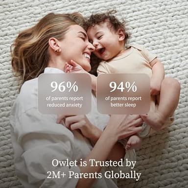 Owlet Dream Sight™ – Smart HD Video Baby Monitor with 2K Camera, Cry, Motion & Sound Alerts, Temp + Humidity Monitoring, Secure WiFi, 2-Way Talk, Compatible with Dream Sock - Image 6