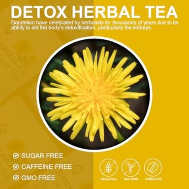 Organic Dandelion Leaf & Root Tea, Supports Kidney Function and Healthy Digestion, Caffeine Free, 40 Tea Bags - Image 7