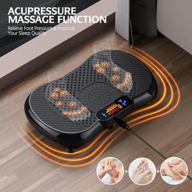 PBYRD Vibration Plate Exercise Machine, Lymphatic Drainage Machine for Weight Loss, Full Body Workout Vibrate Fitness Platform, Helps Toning Shaping Wellness Home Gyms Workout - Max User Weight 330lbs - Image 4