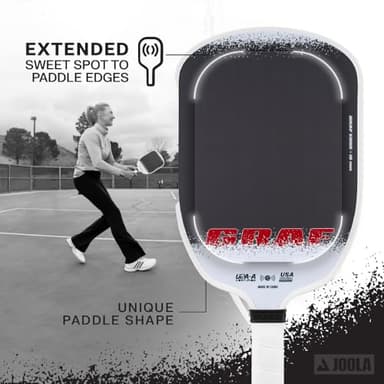 JOOLA GRAF Edge 16mm Pickleball Paddle - Carbon Fiber Pickleball Racket for Increased Spin & Control - Agassi Shape for Power & Precision - UPA-A Certified - USAP Approved - NFC Chip Enabled - Image 3