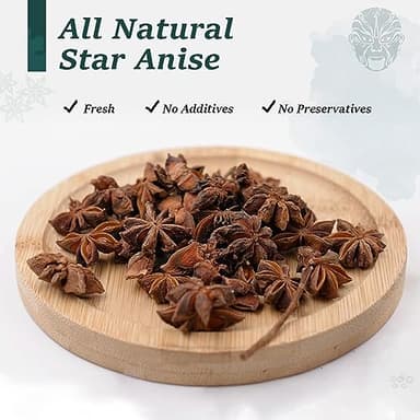Soeos Star Anise Seeds 6oz (170g), Non-GMO Verified, Great for Baking and Tea, Anis Estrella, Whole Chinese Star Anise Pods, Dried Anise Star Spice - Image 3