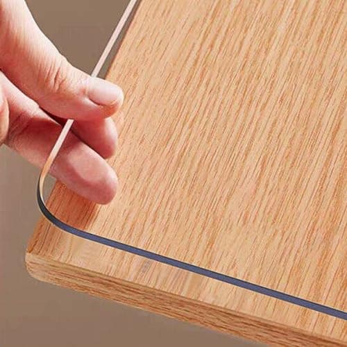 Clear Table Protector 36 x 60 Inch, 1.5mm Thick Plastic Table Cover, Waterproof PVC Clear Table Cover Protector, Desk Mat Writing Desk Pad for Desktop, Coffee & Dining Room Tabletop - Image 1