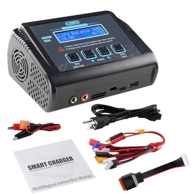 Lipo Battery Charger, 1S-6S RC Car Charger 150W Lipo Charger 10A Balance Charger Fast Charge Discharge Smart Charger for LiPo/Li-ion/LiFe Battery(1-6s) NiMH/NiCd (1-15s) RC Hobby Battery Charger - Image 8