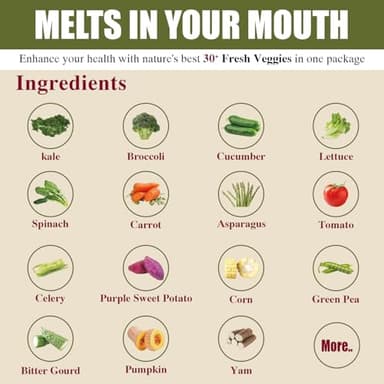 Himalayan Chef Super Greens Veggie Crisp 30g each Freeze-Dried Superfood Snack 30+ Organic Green Veggie Mix Protein-Rich, Nutrient-Packed, Gluten-Free 10 Pack - Image 4