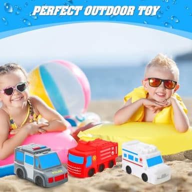 Bath Toys for Toddlers 1-3 - Toy Car Mold Free Baby Bath Toys for Infants 6-12 Months No Hole Bath Toys for Babies Toddlers Bathtub Toys Pool Toys Bath Toys for Kids Ages 1-3 Water Toys for Kids - Image 2