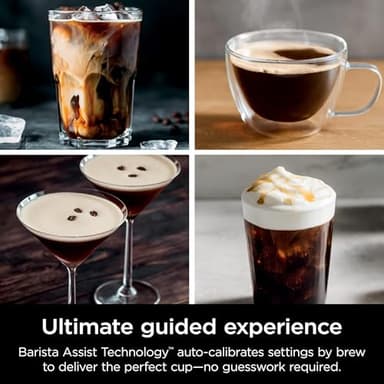 Ninja R-ES601 Luxe Café Premier Series Espresso Machine, Drip Coffee, Cold Brew, Grinder, Tamper, Frother, Silver (Renewed) - Image 3
