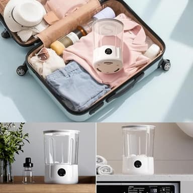 Drtenvd Portable Mini Washing Machine, 2L Underwear Washer 4000mAh Compact Deep Cleans Underwear, Baby Clothes, Lightweight Washing Machine for Apartment, Dorm, Hotel, Travel, Camping - Image 6