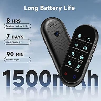 Language Translator Device No WiFi Needed, Portable Translator Offline Voice Photo Translation, 138 Languages Supported, High Accuracy Translator Device for Travel Business Learning - Image 7